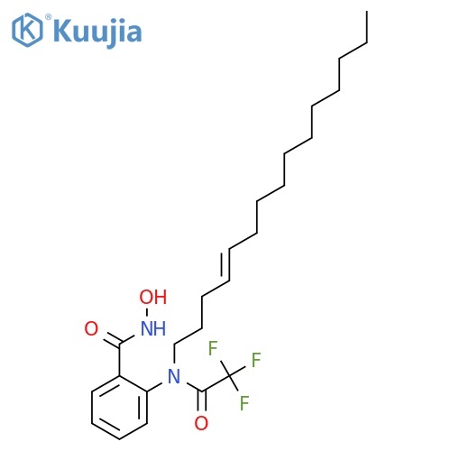 Benzamide, N-hydroxy-2-[4-pentadecenyl(trifluoroacetyl)amino]- structure