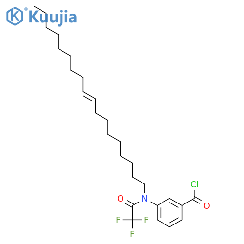 Benzoyl chloride, 3-[9-octadecenyl(trifluoroacetyl)amino]- structure