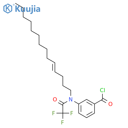 Benzoyl chloride, 3-[4-tetradecenyl(trifluoroacetyl)amino]- structure