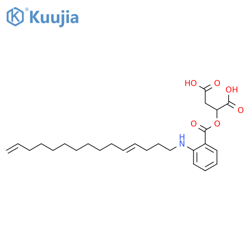 Butanedioic acid, [[2-(4,14-pentadecadienylamino)benzoyl]oxy]- structure