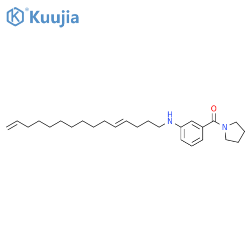 Pyrrolidine, 1-[3-(4,14-pentadecadienylamino)benzoyl]- structure