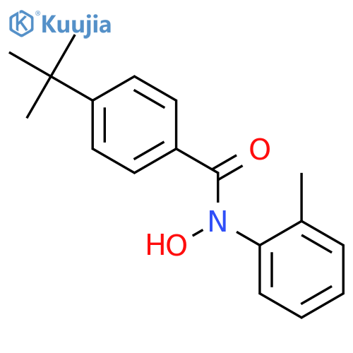 BENZAMIDE, 4-(1,1-DIMETHYLETHYL)-N-HYDROXY-N-(2-METHYLPHENYL)- structure