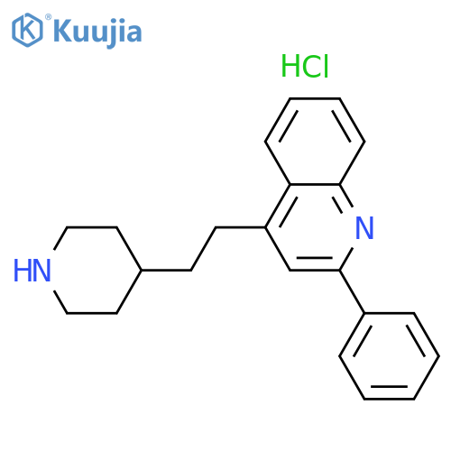 2-phenyl-4-(2-piperidin-4-ylethyl)quinoline hydrochloride structure