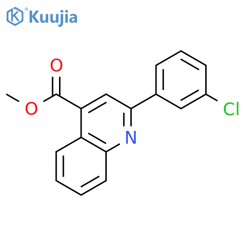 4-Quinolinecarboxylic acid, 2-(3-chlorophenyl)-, methyl ester structure