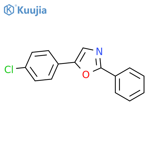 OXAZOLE, 5-(4-CHLOROPHENYL)-2-PHENYL- structure