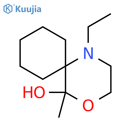 4-Oxa-1-azaspiro[5.5]undecan-5-ol,1-ethyl-5-methyl-(8CI) structure