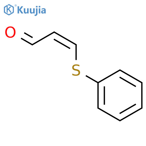 2-PROPENAL, 3-(PHENYLTHIO)-, (2Z)- structure