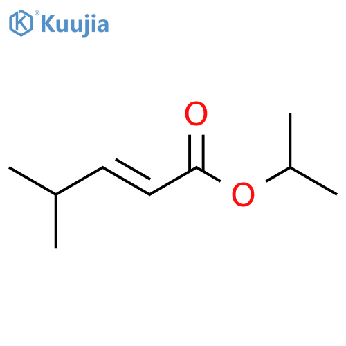 2-Pentenoic acid, 4-methyl-, 1-methylethyl ester, (2E)- structure