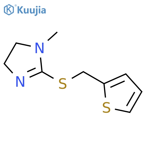 1H-Imidazole,4,5-dihydro-1-methyl-2-[(2-thienylmethyl)thio]- structure
