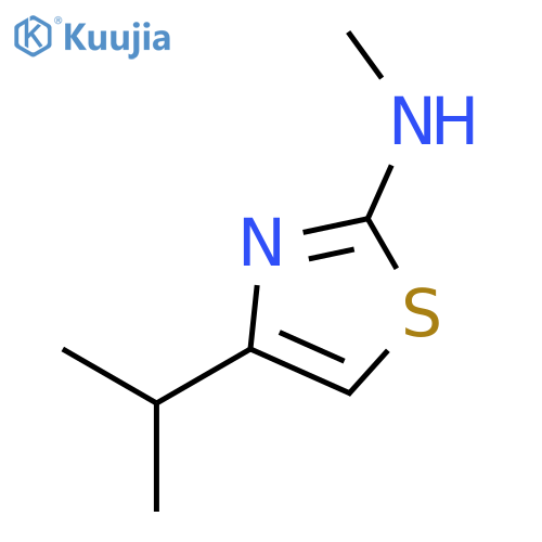 N-methyl-4-(propan-2-yl)-1,3-thiazol-2-amine structure