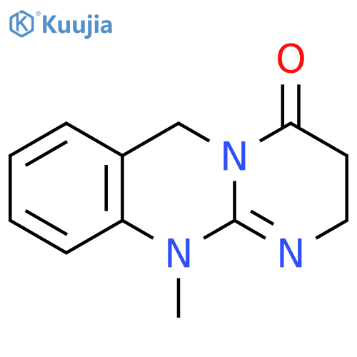4H-Pyrimido[2,1-b]quinazolin-4-one,2,3,6,11-tetrahydro-11-methyl- structure