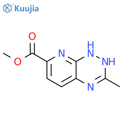 Pyrido[3,2-e]-1,2,4-triazine-7-carboxylicacid, 1,2-dihydro-3-methyl-, methyl ester structure