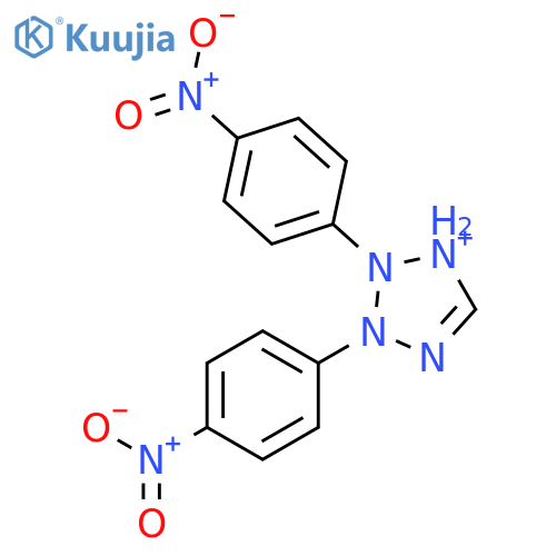 2H-TETRAZOLIUM, 2,3-BIS(4-NITROPHENYL)- structure