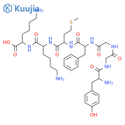 L-Lysine, L-tyrosylglycylglycyl-L-phenylalanyl-L-methionyl-L-lysyl- structure
