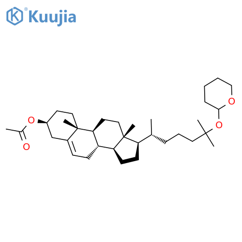 (25-(Tetrahydro-2H-pyran-2-yl)oxy-5-cholesten-3β-ol)-acetat structure