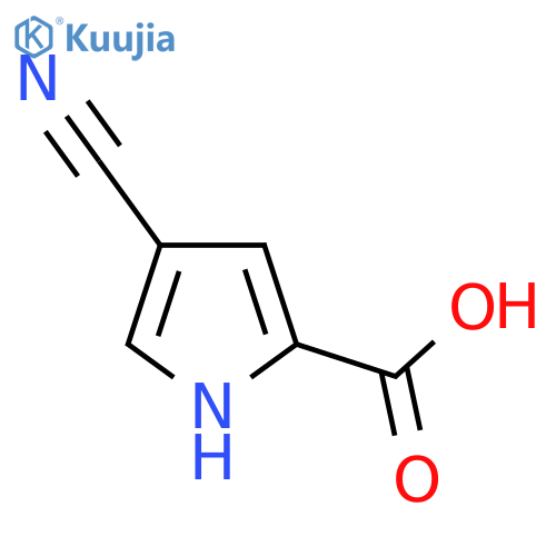 4-Cyano-1H-pyrrole-2-carboxylic Acid structure