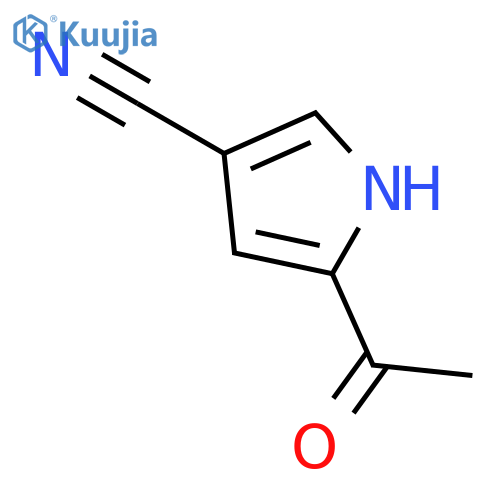 5-acetyl-1H-Pyrrole-3-carbonitrile structure