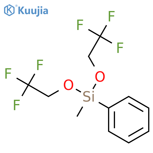 SILANE, METHYLPHENYLBIS(2,2,2-TRIFLUOROETHOXY)- structure