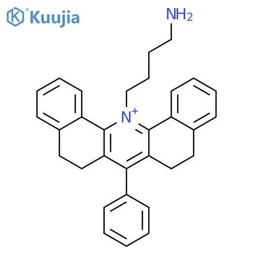 DIBENZ[C,H]ACRIDINIUM, 14-(4-AMINOBUTYL)-5,6,8,9-TETRAHYDRO-7-PHENYL- structure