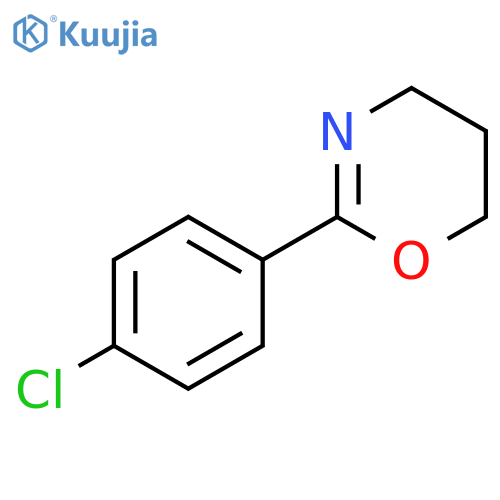 4H-1,3-Oxazine, 2-(4-chlorophenyl)-5,6-dihydro- structure