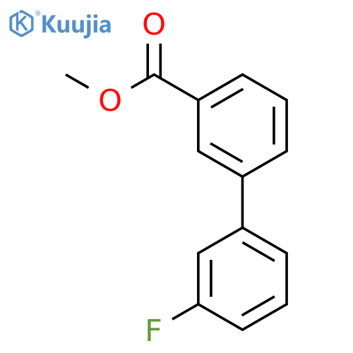 [1,1'-Biphenyl]-3-carboxylic acid, 3'-fluoro-, methyl ester structure