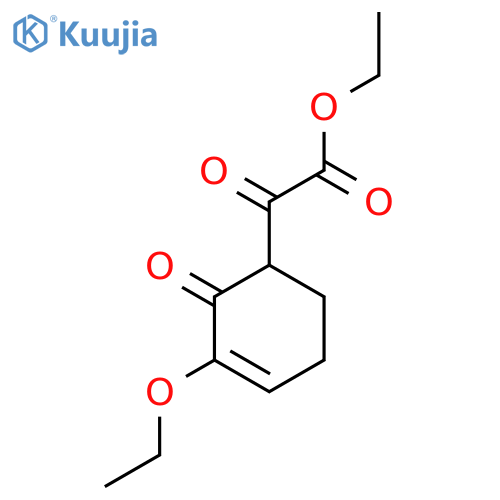 Ethyl (3-ethoxy-2-oxocyclohex-3-en-1-yl)(oxo)acetate structure