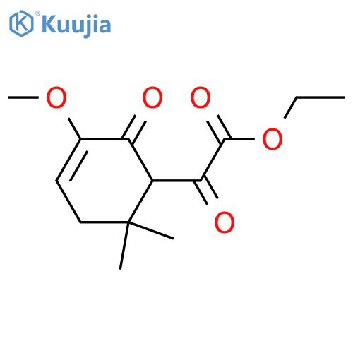 ETHYL 2-(3-METHOXY-6,6-DIMETHYL-2-OXOCYCLOHEX-3-EN-1-YL)-2-OXOACETATE structure