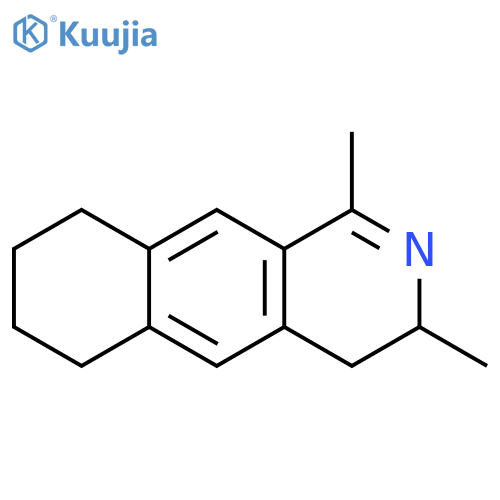 Benz[g]isoquinoline,3,4,6,7,8,9-hexahydro-1,3-dimethyl- structure