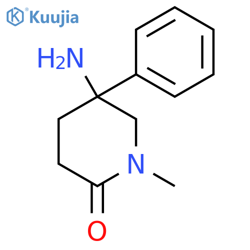 5-Amino-1-methyl-5-phenyl-piperidin-2-one structure
