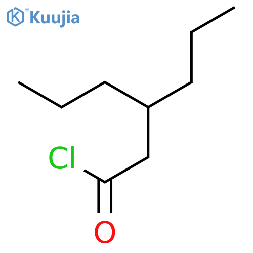 Hexanoyl chloride, 3-propyl- structure