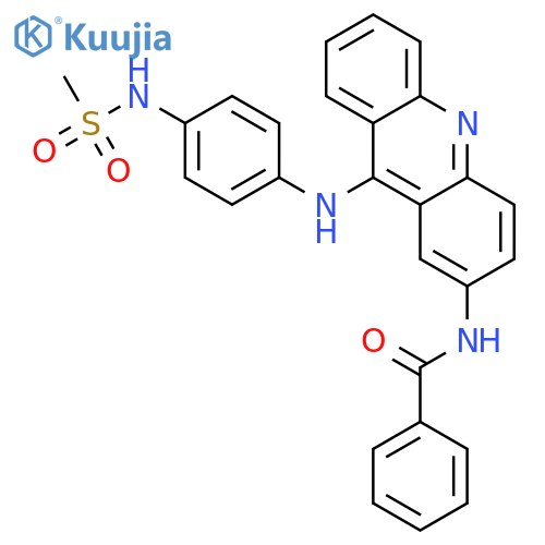 Benzamide, N-[9-[[4-[(methylsulfonyl)amino]phenyl]amino]-2-acridinyl]- structure