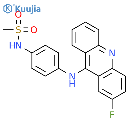 Methanesulfonamide, N-[4-[(2-fluoro-9-acridinyl)amino]phenyl]- structure