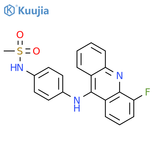 Methanesulfonamide, N-[4-[(4-fluoro-9-acridinyl)amino]phenyl]- structure