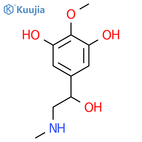 1,3-Benzenediol,5-[1-hydroxy-2-(methylamino)ethyl]-2-methoxy- structure
