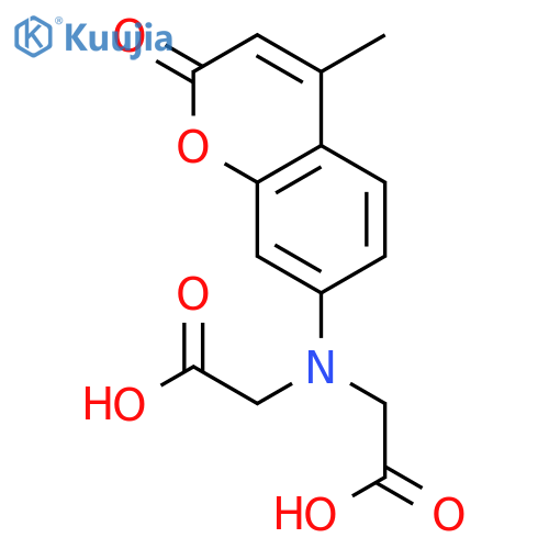 Glycine, N-(carboxymethyl)-N-(4-methyl-2-oxo-2H-1-benzopyran-7-yl)- structure