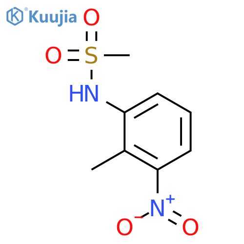 N-(2-methyl-3-nitrophenyl)methanesulfonamide structure