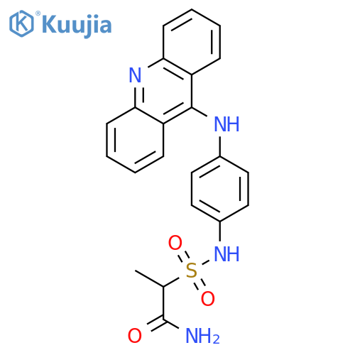 Propanamide, 2-[[[4-(9-acridinylamino)phenyl]amino]sulfonyl]- structure