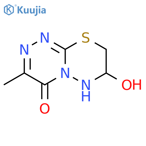 4H,6H-as-Triazino[3,4-b][1,3,4]thiadiazin-4-one,7,8-dihydro-7-hydroxy-3-methyl-(8CI) structure