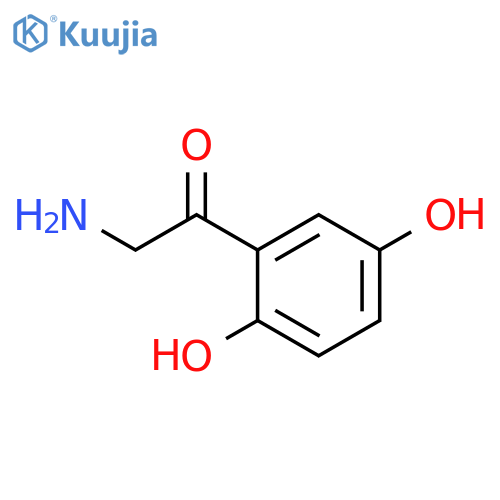 2-amino-1-(2,5-dihydroxyphenyl)ethan-1-one structure