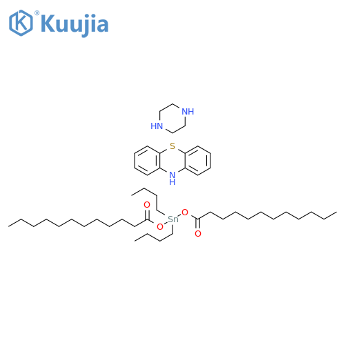 10H-Phenothiazine, mixt. with dibutylbis[(1-oxododecyl)oxy]stannane and piperazine (9CI) structure