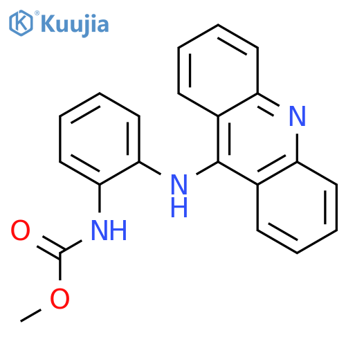 Carbamic acid, [2-(9-acridinylamino)phenyl]-, methyl ester structure