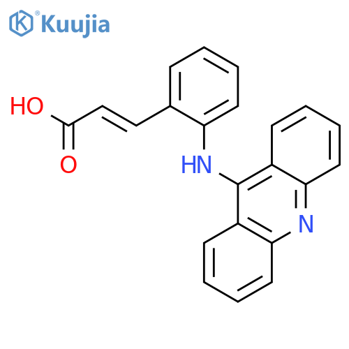 2-PROPENOIC ACID, 3-[2-(9-ACRIDINYLAMINO)PHENYL]- structure