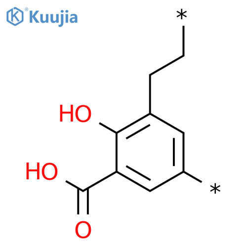 POLY[(5-CARBOXY-4-HYDROXY-1,3-PHENYLENE)-1,2-ETHANEDIYL] structure