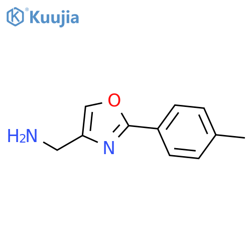 C-(2-p-Tolyl-oxazol-4-yl)-methylamine structure