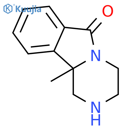1,3,4,10b-tetrahydro-10b-methyl-Pyrazino[2,1-a]isoindol-6(2H)-one structure