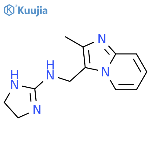 Imidazo[1,2-a]pyridine-3-methanamine,N-(4,5-dihydro-1H-imidazol-2-yl)-2-methyl- structure