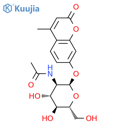4-Methylumbelliferyl 2-Acetamido-2-deoxy-a-D-glucopyranoside structure