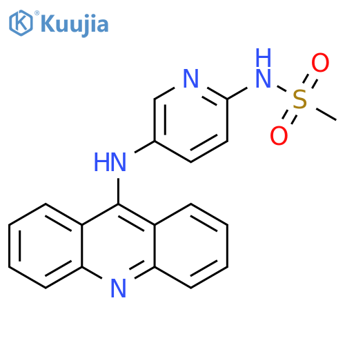Methanesulfonamide, N-[5-(9-acridinylamino)-2-pyridinyl]- structure