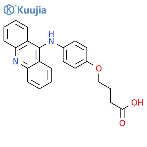 Butanoic acid, 4-[4-(9-acridinylamino)phenoxy]- structure