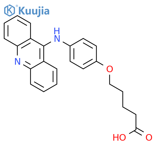 PENTANOIC ACID, 5-[4-(9-ACRIDINYLAMINO)PHENOXY]- structure